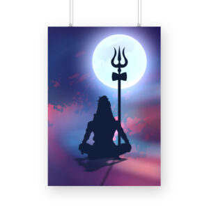 Lord Shiva's Divine Meditation Wall Art