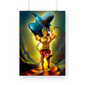 Lord Hanuman's Divine Strength Wall Art