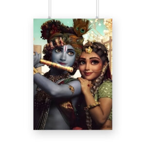 Radha and Krishna in Harmony Wall Art