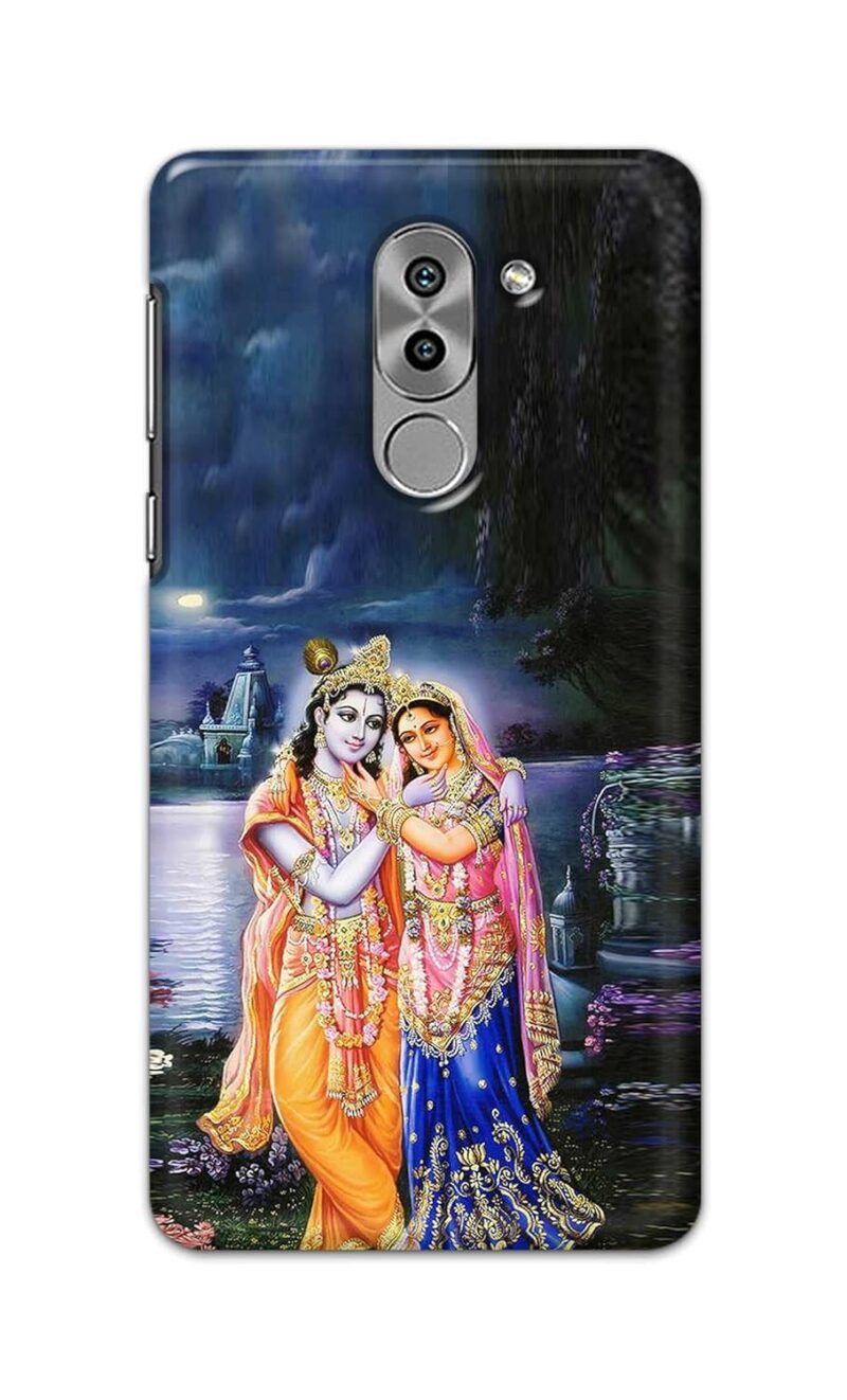 EmirumCases Lork Sri Krishna Radha Hindu God Godess Mahavishnu Religious Printed Designer Hard Back Case Cover for Honor 6X / Huawei Mate 9 Lite / GR5 (2017), BLN-AL10 BLL-L22 BLN-L21 -(ZS) PSK2033