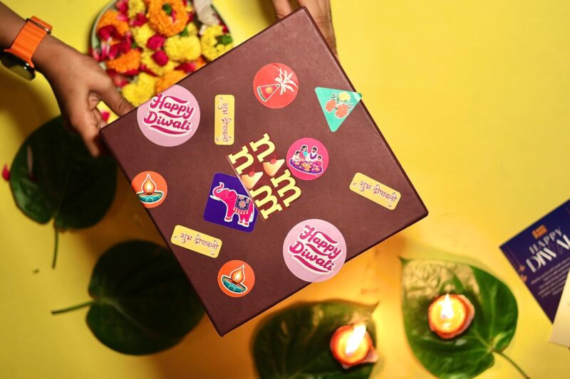 Nam Nam Grande Festive Indulgence Hamper | Luxurious Diwali Gift Box with Fruity Shellshocks, Shahi Kulfi Bites, Masala Mango, White Chocolate Strawberries & Choco Java Pecans | Perfect for Gifting & Celebrations 🪔🎉