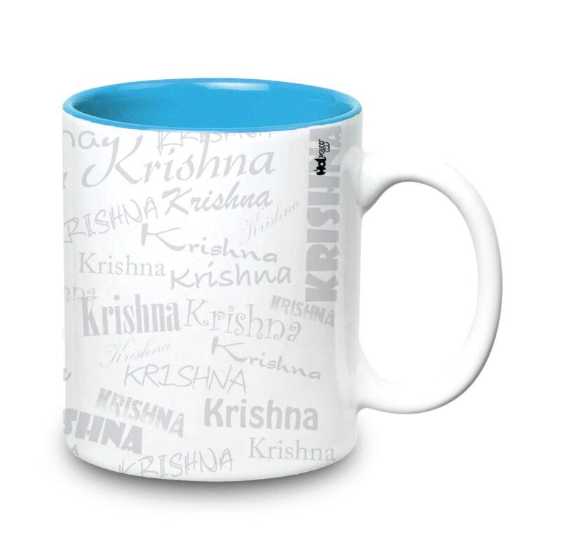 Hot Muggs Me Graffiti Mug - Krishna Personalised Name Ceramic, 315ml, 1 Unit