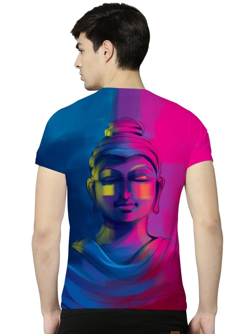 STAND OUT All Over Printed Shiva, Krishna, Hanuman, Ram, Kali Hindu Gods T-Shirts (in, Alpha, M, Regular, Multi)