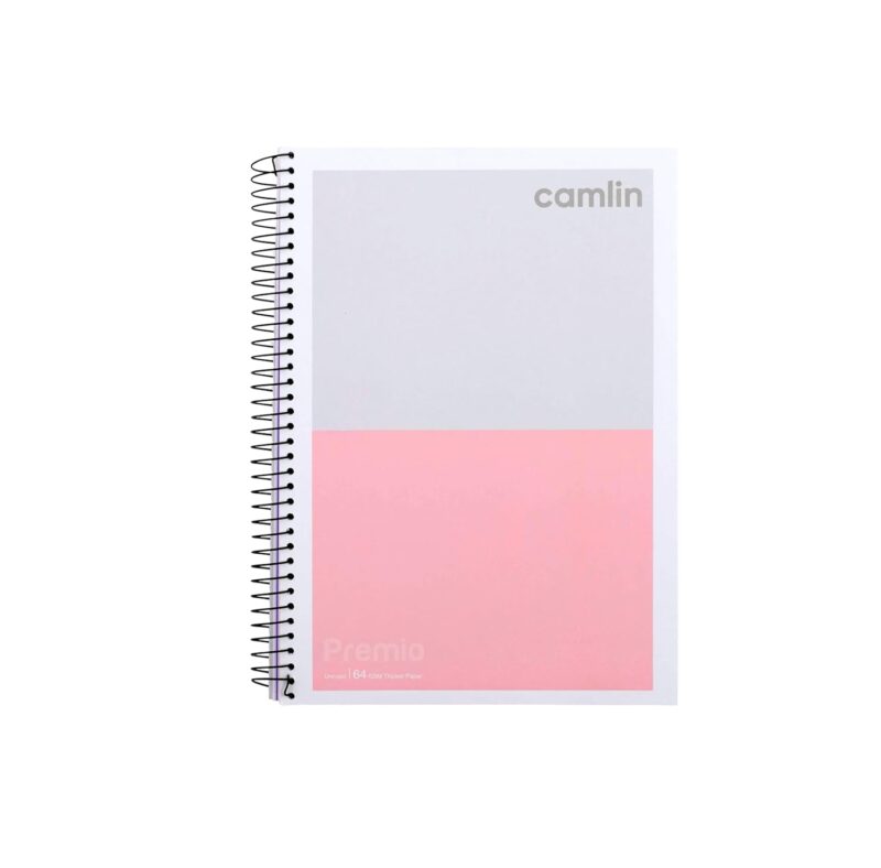 Camlin Premio 64 GSM Spiral 5 Subject Single Line 300 pages Notebook