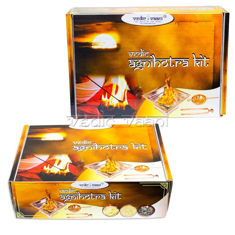 Vedic Vaani Agnihotra Kit- Copper Agni Havan Kund Set | Agnihotra Incense Stick for Pooja Purpose