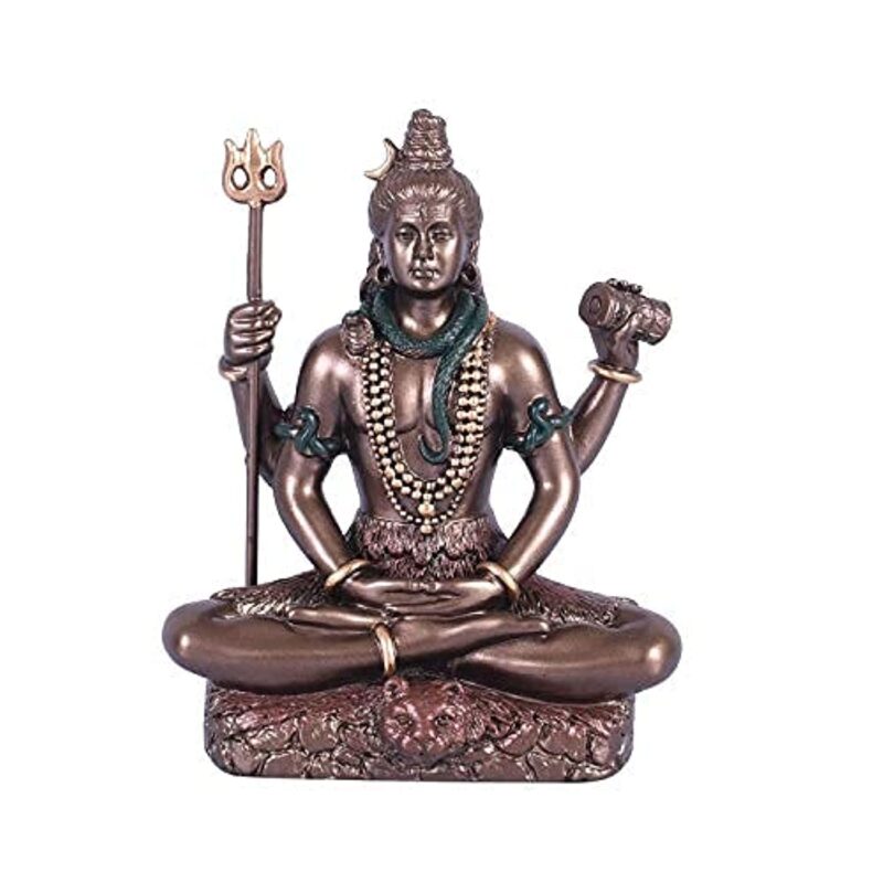 Collectible India Lord Shiva Idol Shiv Padmasana Sitting Statue | Gift fItems for Home Family and Friends (3.1 Inches)