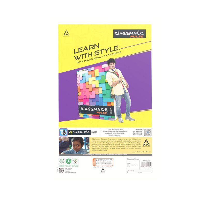 Classmate Long Book - Unruled, 160 Pages, 330 mm x 210 mm - Pack Of 2