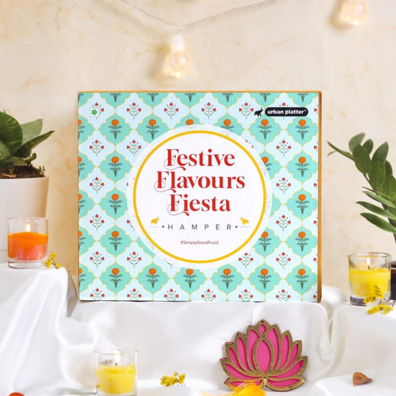 Urban Platter Festive Flavours Fiesta Hamper (Assorted Gift Hamper | Corporate Gifting | Festive Hamper | Celebration Gift Box)