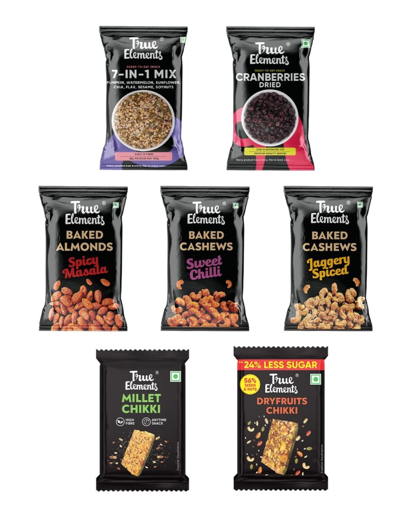 True Elements Dry Fruit Gift Box 132g - Diwali Gifts | Festive Celebrations Hamper | Gift Hamper | Snacks Gifting |