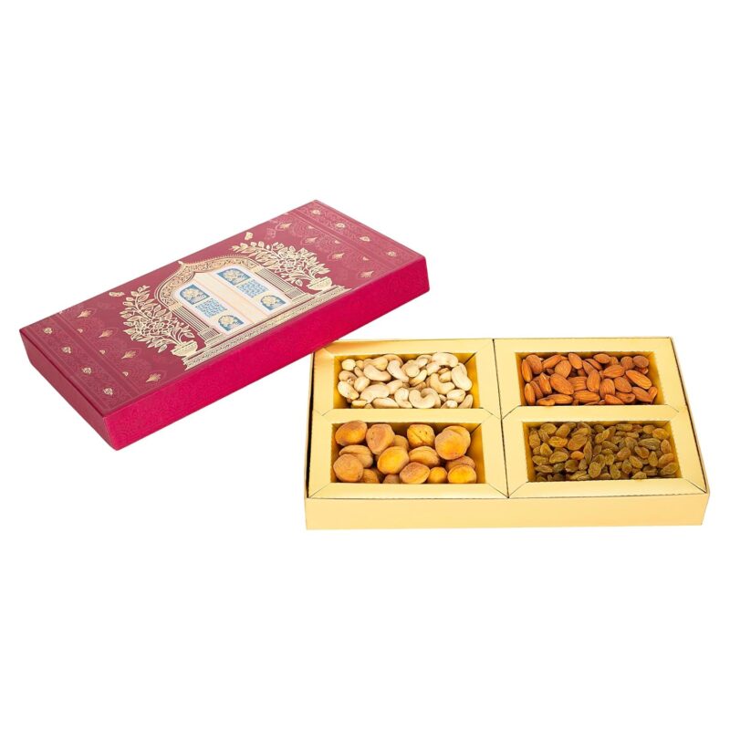 Fruitri Festive Delights Diwali Gift Hamper Dipawli Gift | Dry Fruits Gift Box | Celebration Set | 4 Gift Items | Gourmet Treat Hamper | Corporate Gifting