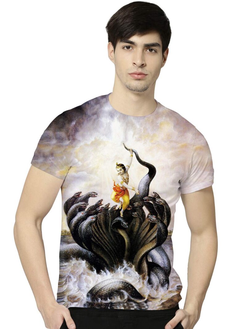 STAND OUT Kalinga Narthana | Lord Krishna | Vishnu | Hindu God T-Shirt