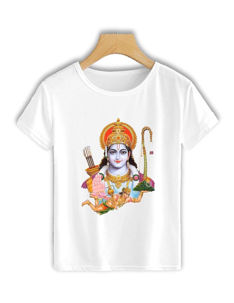 Rama Tshirt, Jai Sri Ram Tshirt, Hanuman Face Tshirt, Hindu God Tshirt, Ramyan Tshirt-T1012