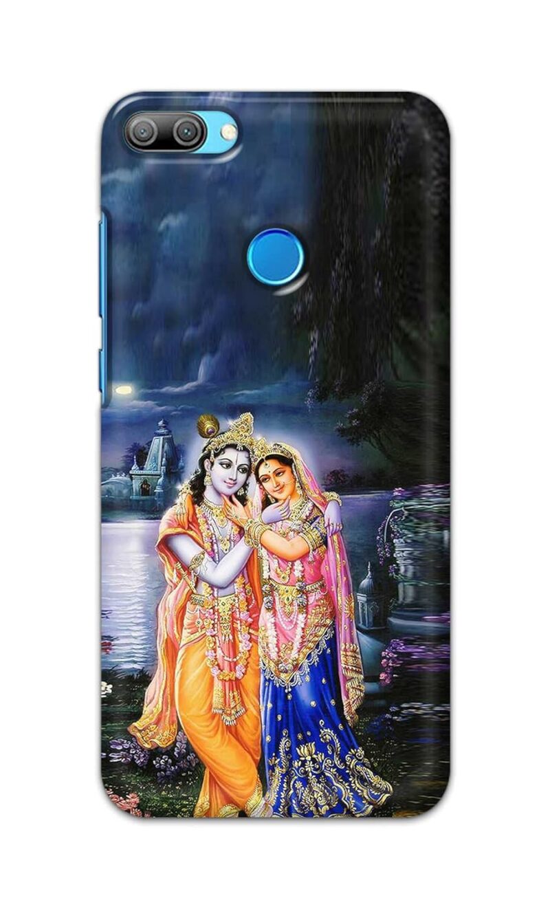 EmirumCases Lork Sri Krishna Radha Hindu God Godess Mahavishnu Religious Printed Designer Hard Back Case Cover for Honor 9N -(GU) PSK2033