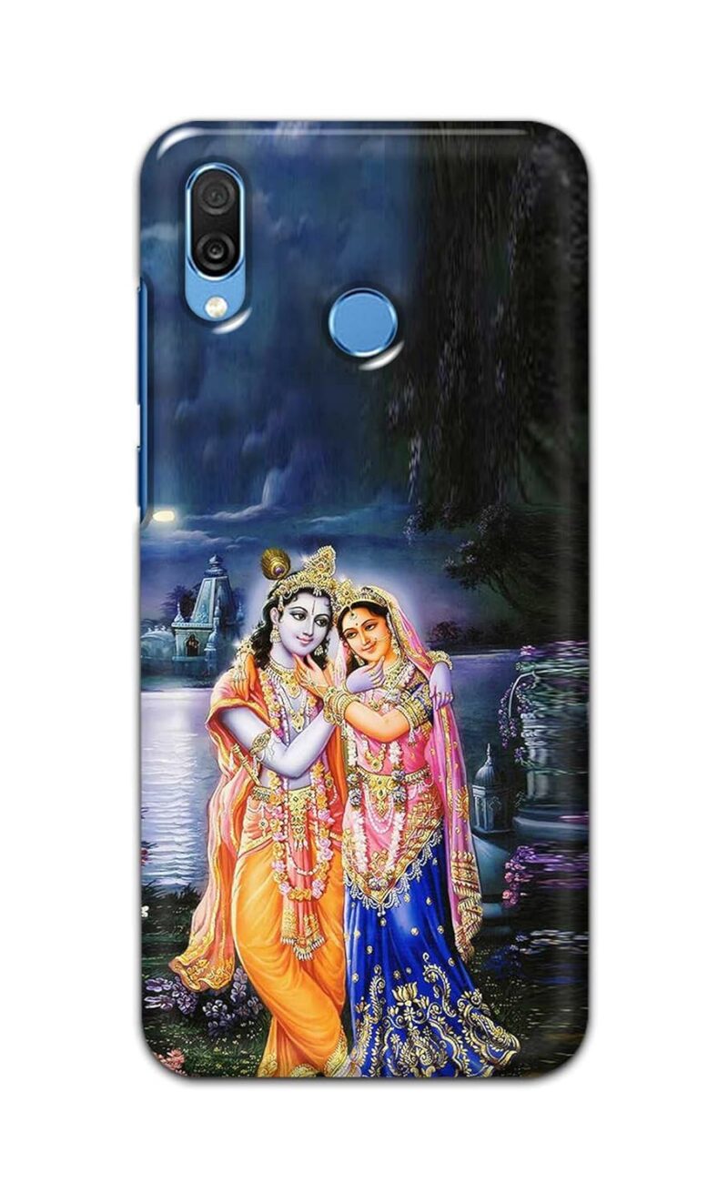 EmirumCases Lork Sri Krishna Radha Hindu God Godess Mahavishnu Religious Printed Designer Hard Back Case Cover for Honor Play, COR-AL10, COR-L29, COR-L09 -(FS) PSK2033