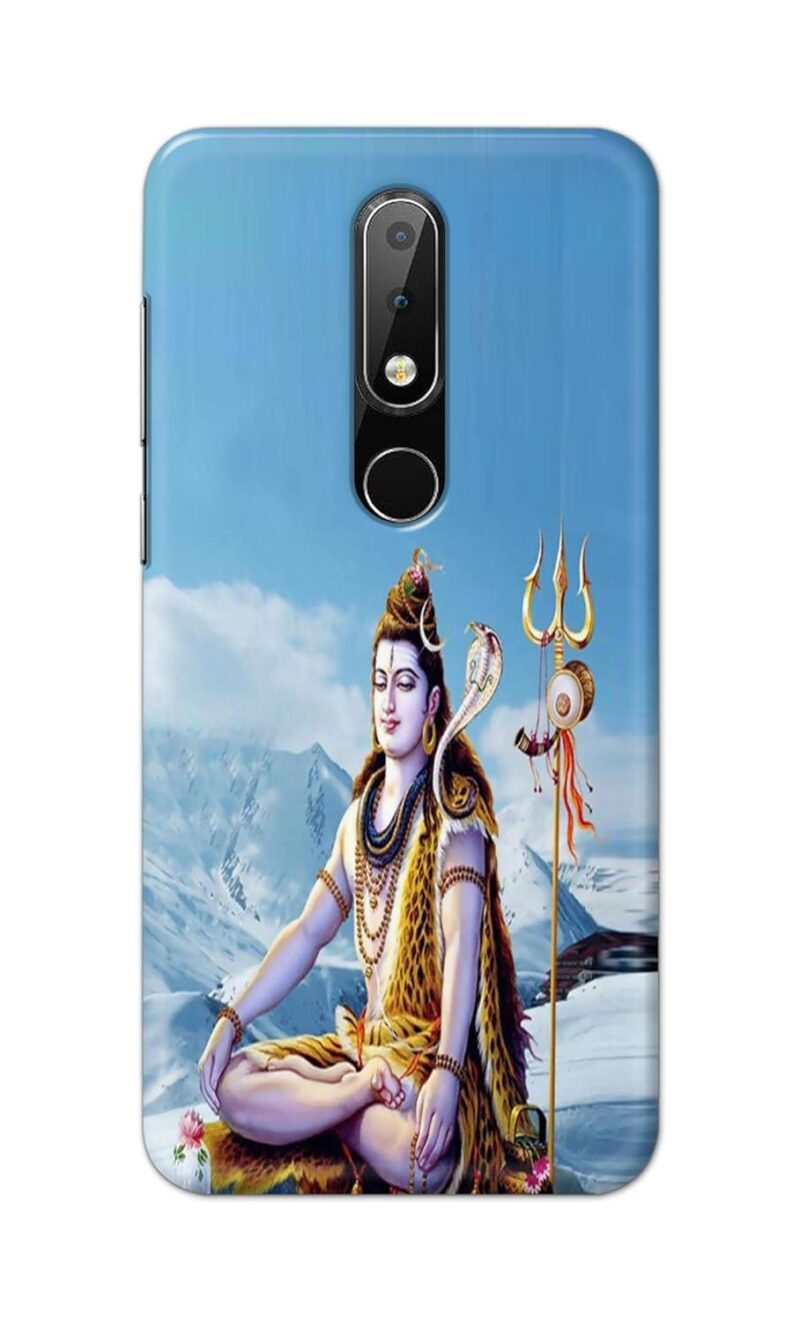 MaroraCases Indian Hindu God Lord Shiva Hard Printed Designer Case for Nokia 6.1 Plus Back Cover MRR1890