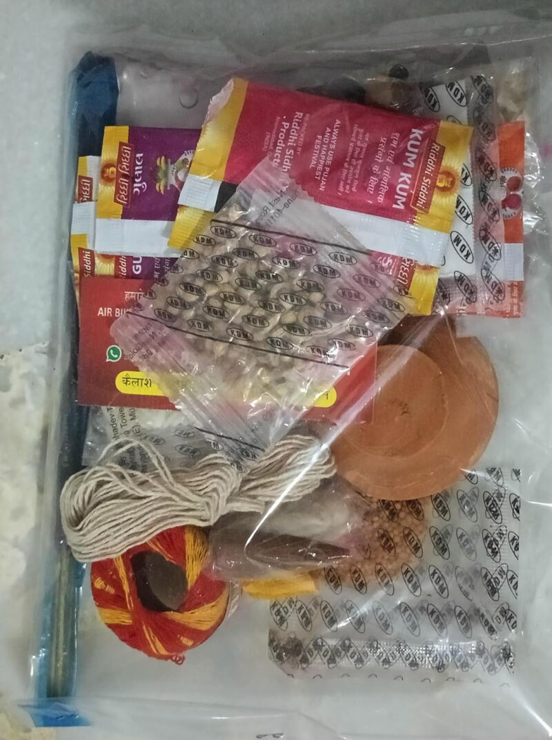 Diwali Puja Kit | Laxmi-Ganesh Pooja Kit with Poster | Dipawali Pujan Samagri for Home and Office Diwali Puja (Whole Kit) (31-Items)