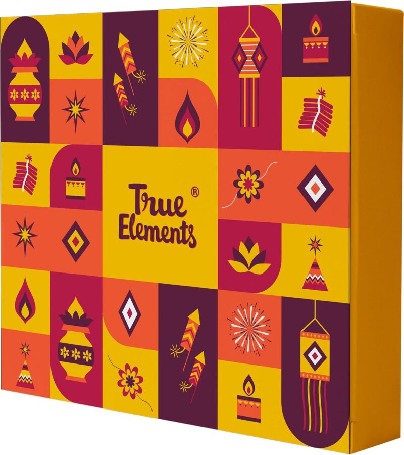 True Elements Dry Fruit Gift Box 132g - Diwali Gifts | Festive Celebrations Hamper | Gift Hamper | Snacks Gifting |