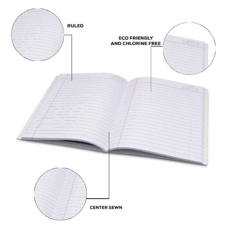 Classmate Notebook - Single Line, 172 Pages, 190 mm x 155 mm - Pack Of 4