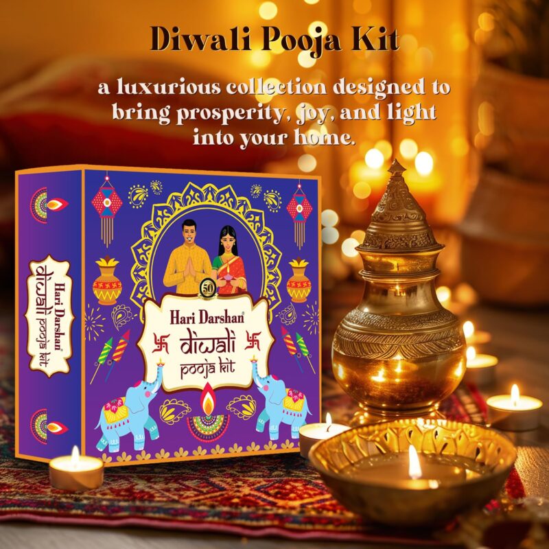 Hari Darshan Diwali Pooja Kit | Mahalakshmi Puja Kit | 24 Items Pack Diwali Puja Samagri Kit | Laxmi Pooja kit | Complete Poojan Samagri