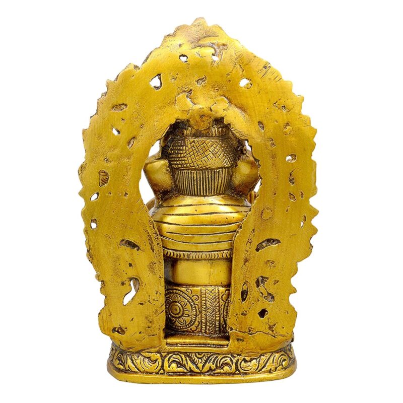 Amazon Brand - Umi Lord Ganesha Brass Statue Idol Statue Murti, Height : 9 inch