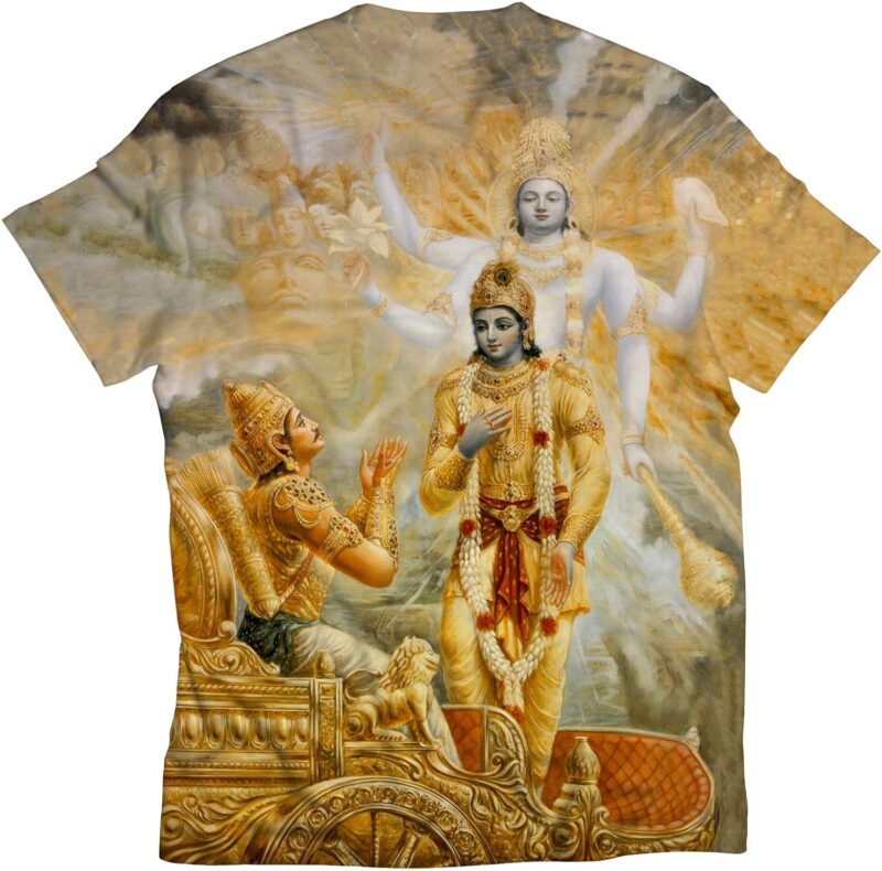 STAND OUT Lord Krishna | Bhagavad Gita | Hare Krishna | Vishnu | Hindu God T-Shirt