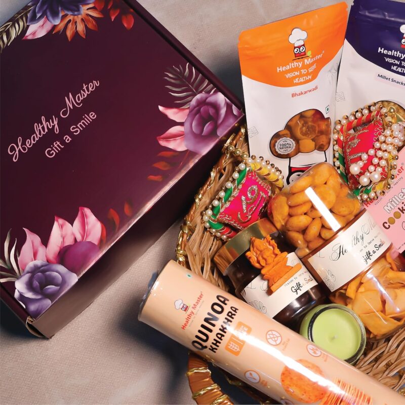 Healthy Master Box of 14 | Diwali Glow Hamper | Delights Diwali Gift Box | Healthy Snacks, Millet Balls, Cookies, Candle, Rangoli, shubh labh, Murti, Gift cards, Chocolate | Premium Diwali Gift Box | Festive Gift for Loved ones | Diwali Gift Hamper | Corporate Gift Hamper