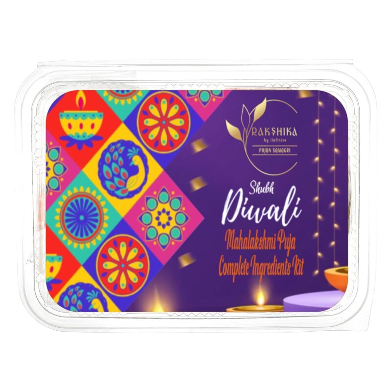 iinfinize 51 Items Diwali Lakshmi Mata Ganesh Pujan Samagri Packet Pooja Kit With Poster Pujan Whole Kit One Puja Thali Home And Office Deepawali Pujan Vidhi