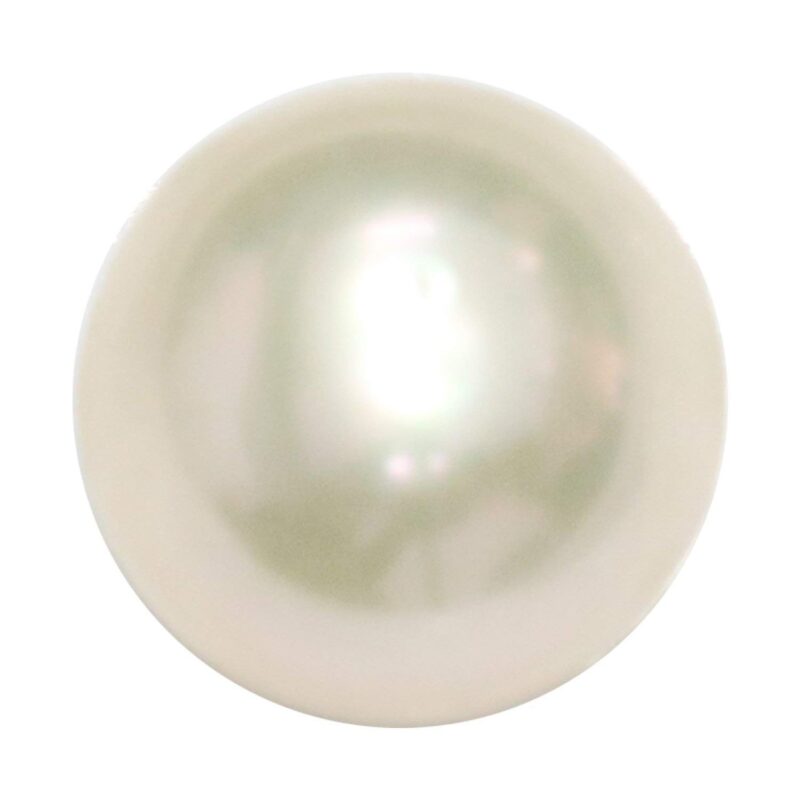 RRVGEM 10.00 Ratti White Pearl Loose Gemstone Certified Moti Stone(South Sea) Pearl Stone for Man and Woman with Lab - Certificate