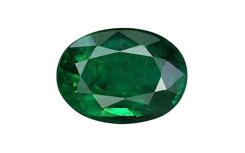 EVERYTHING GEMS Astrologer Certified 4.00 Carat Zambian Emerald/Panna Earth Mind Stone Natural Certified Original Loose Gemstone