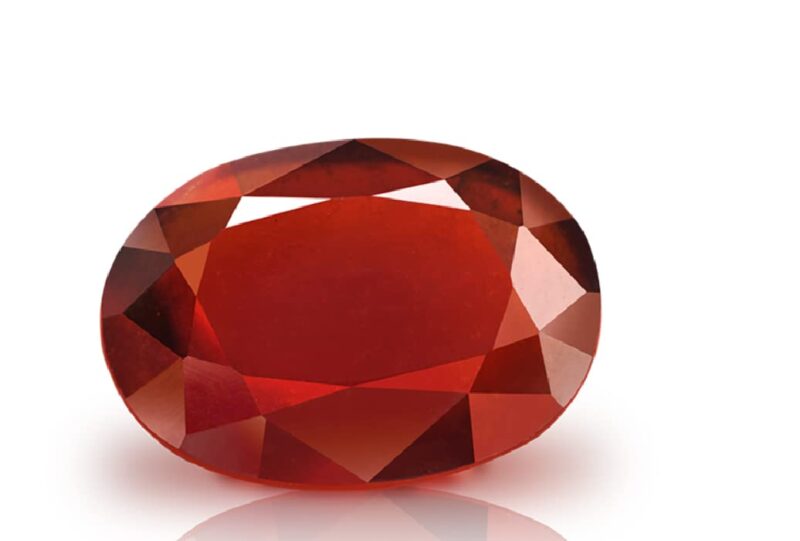 EVERYTHING GEMS 3.32 Carat 4.25 Ratti Natural Certified Gomed Stone Hessonite Garnet Gemstone A1+ Quality