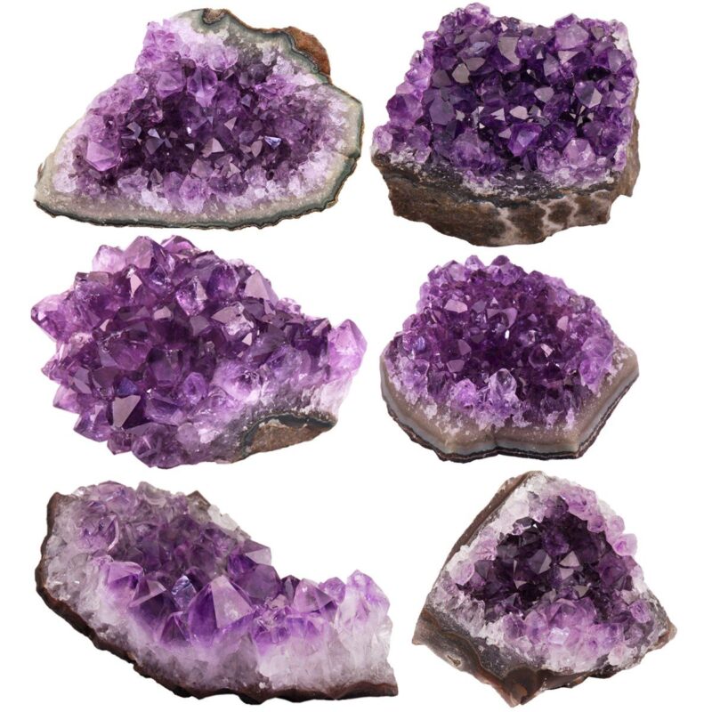 Galavant Amethyst Cluster Geode Natural Amethyst Cluster Gemstone Cave Purple Brazilian Amethyst Cluster for Reiki Healing Vastu Correction