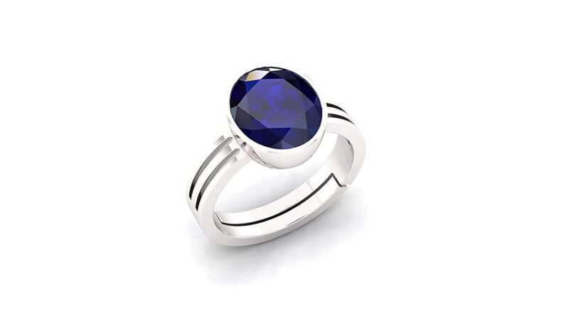 TODANI JEMS 9.25 Ratti 8.42 Carat Blue Sapphire Gemstone Original Certified Natural Neelam Stone AA++ Ceylon Gemstone for Women & Men