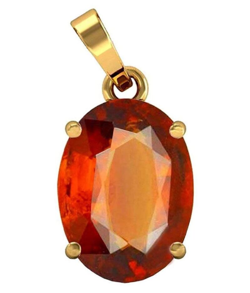 BL Fedput 9.25 Ratti 8.47 Carat A+ Quality Garnet Gomed/Gomej Gemstone Pendant for Men and Women's