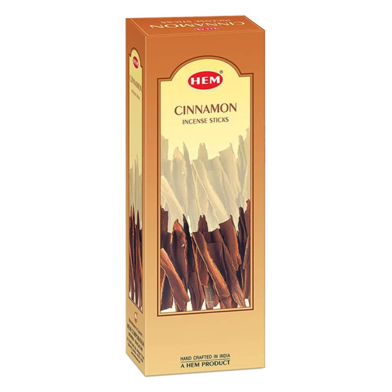 Hem Cinnamon Black Incense Sticks | Agarbatti for Home Freshness, Prayer, Positive Energy & Meditation | Handcrafted & Low Smoke | Pack of 120 Sticks | Burning Time: 35-40 Minutes