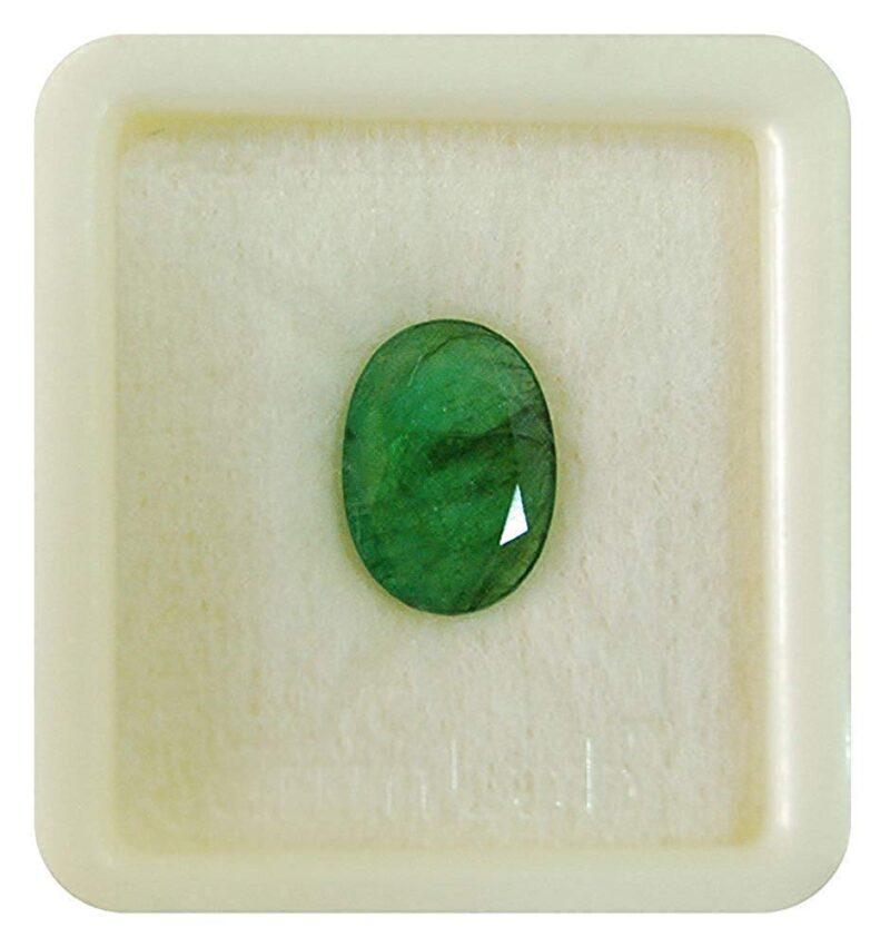 Royal Gemstone 2.00 Carat Beryl Emerald Panna Stone Stone Cultured Certified Natural Gemstone AAA for luck Men and Women Top Quality