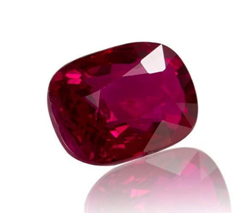 Gemscom Burma Ruby Gemstone Manik Stone Certified for Men and Women (Ruby, 10.25 Ratti / 9.40 Carat)