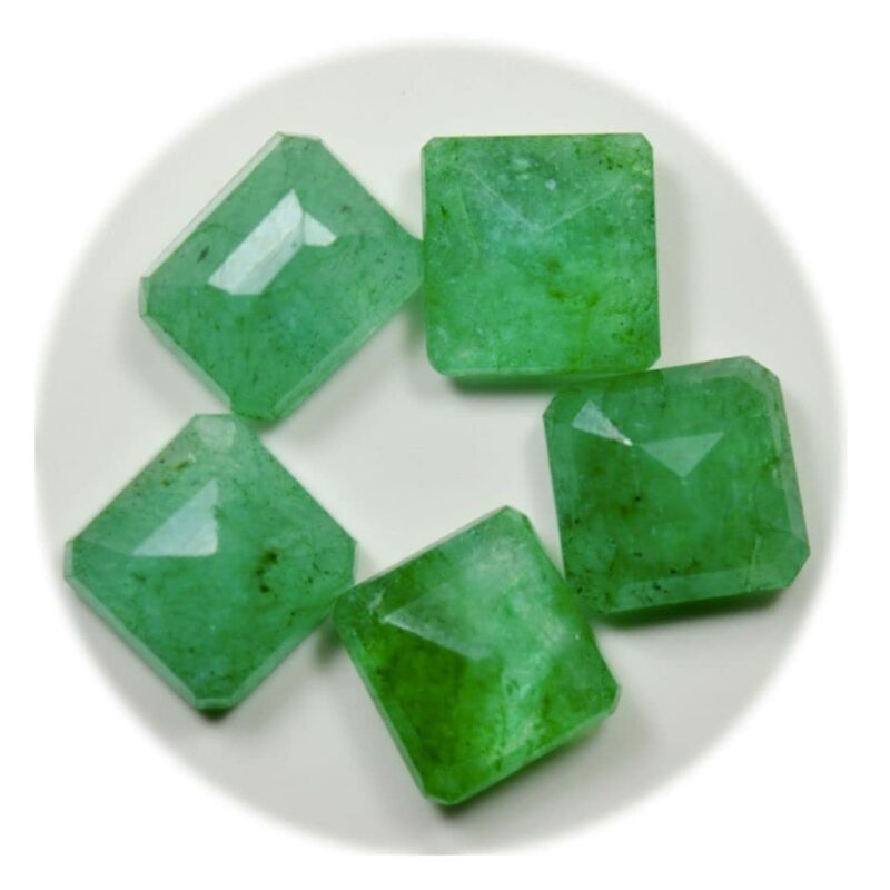 Natural Emerald at Wholesale Rate (Rs 90/carat) Fine Quality Square Shape पन्ना रत्न Loose Gemstone for Reselling Astrologers Jewellers Crystal Healing Astrological