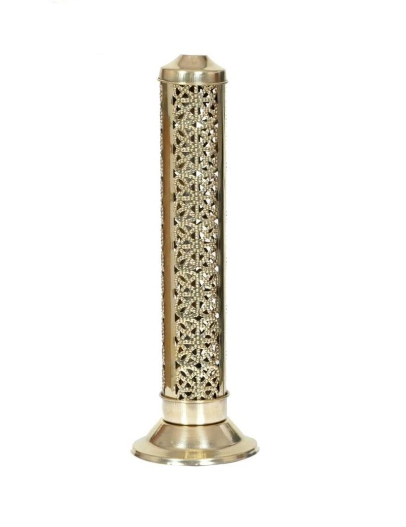 Stainless Steel Agarbatti Stand, Incense Stick Holder, Puja Accessories & Puja Articles (Gold)