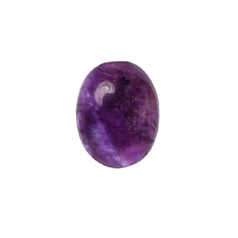 Reiki Crystal Products Natural Amethyst Gemstone 9.25 Ratti Amethyst Oval Shape Loos Gemstone for Ring, Pendant Cabochons Unisex (Color : Purple)