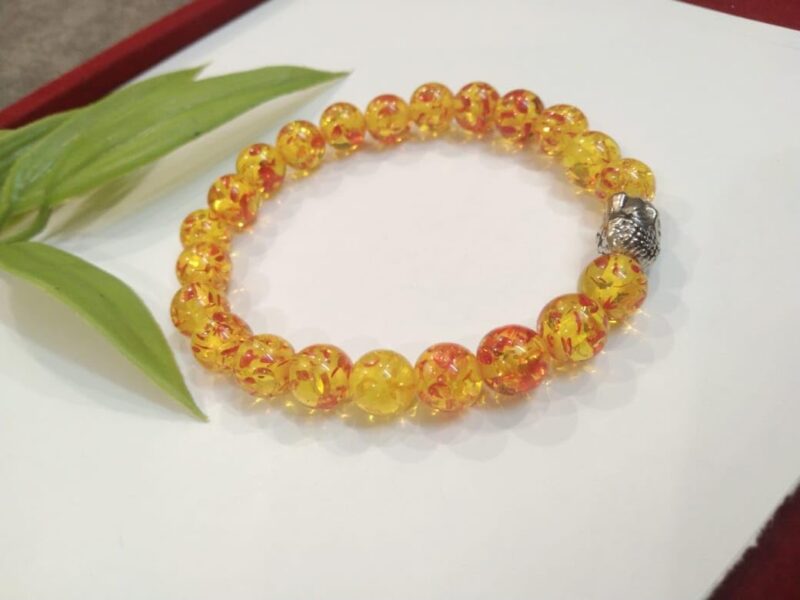 Rare Gems Gallery Beautiful Stretchable Amber Stone Bracelet Original Certified एम्बर ब्रेसलेट Baltic Gemstone Hand Bracelets Excellent Clarity Ambar Crystal Beads Bracelet