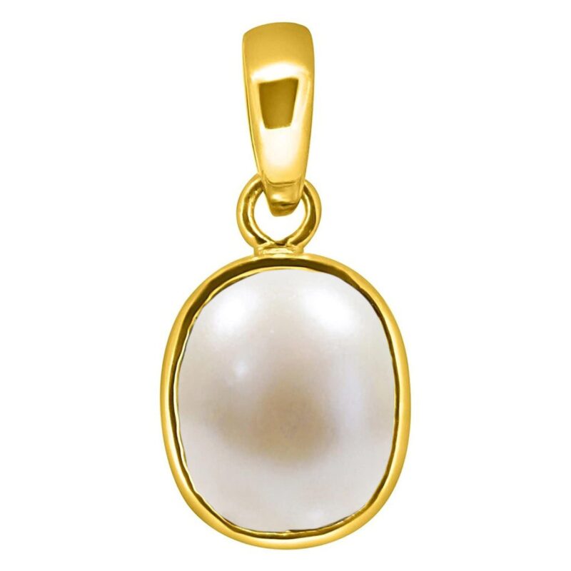 TEJVIJ AND SONS 3 to 15.50 ratti natural moti locket for boys and girls moti pendent in panchdhatu pearl gemstone pendant