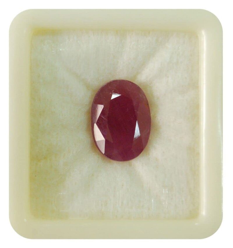 SRI RAM GEMS Burma Ruby Gemstone 10.25 Ratti 9.75 Carat Lab-Certified untreated Unheated Natural Manik Gemstone manikya Loose Gemstone for Women's & Men's