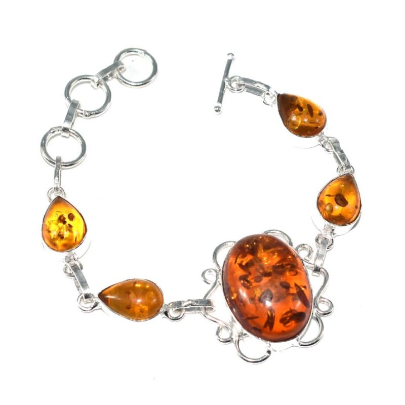 RidVik Nimbark Amber Quartz Lovely Gemstone Fashion Jewelry Bracelet 7