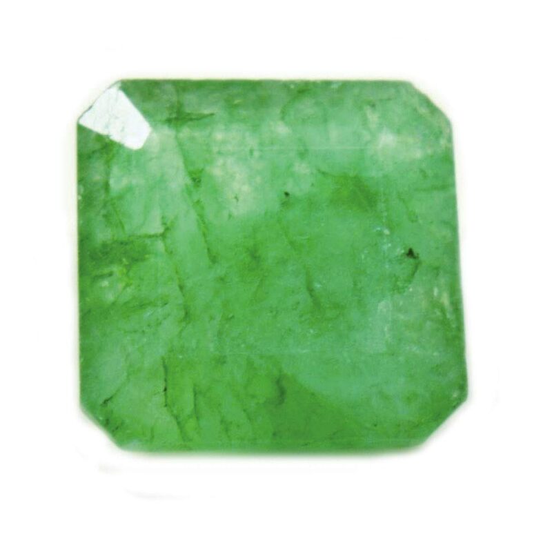 55Carat Lab Certified Natural Emerald Loose Gemstone Panna 2.25 To 10.25 Ratti Taurus Zodiac Vrish Rashi Upratan Venus Shukra Jupiter May Birthstone Astrology Jewelry Making Rashi-Ratan