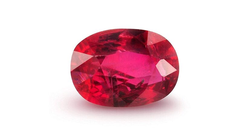 KINSHU GEMS 10.25 Ratti Natural AA++ Quality Burma Ruby Manik Stone Original Earth Mind Certified Natural Loose Gemstone (Lab - Teseted)