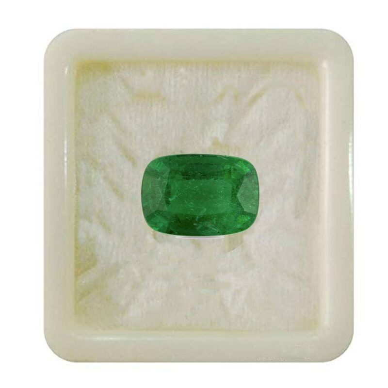 JewelryOnClick Lab Certified Natural Emerald Loose Gemstone Panna 2.25 To 10.25 Ratti Taurus Zodiac Vrish Rashi Upratan Venus Shukra Jupiter May Birthstone Astrology Jewelry Making Rashi-Ratan