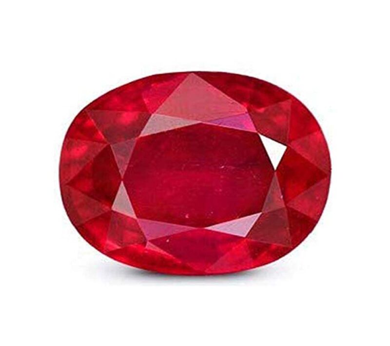 S KUMAR GEMS & JEWELS 10.25 Ratti Certified Natural Burma Ruby Stone (Manik Stone) Birthstone/Gemstone for Astrology