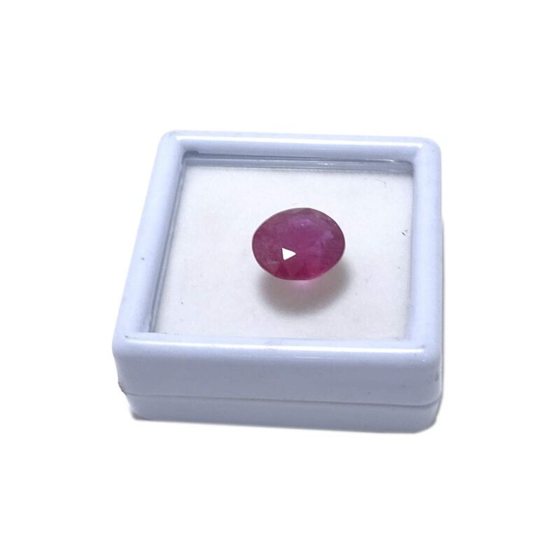 Sahiba Gems 7.25 Carat (8 Ratti) Natural Ruby Oval Cut Perfect for Pendant & Ring Size Beautiful Gemstone