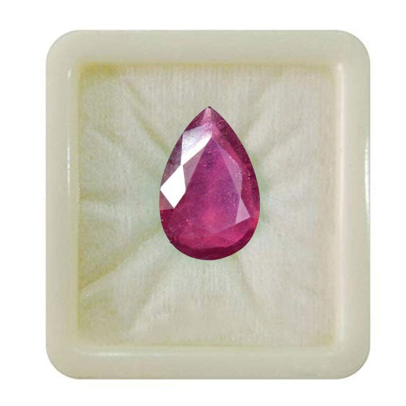 CaratYogi Certified Natural Ruby Loose Gemstones 2.25 to 10.25 Ratti Manik Oval,Round,Pear,Square,Rectangle,Marquise Shape Singh Rashi Ratan For Jewelry Making Surya (Sun) Astrology Stone