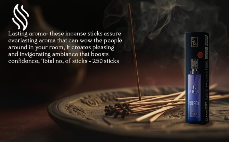 Zed Black Parfum Premium Fragrance Incense Sticks (Pack of 4) Suitable for Everyday Use – Alluring Fragrance Sticks